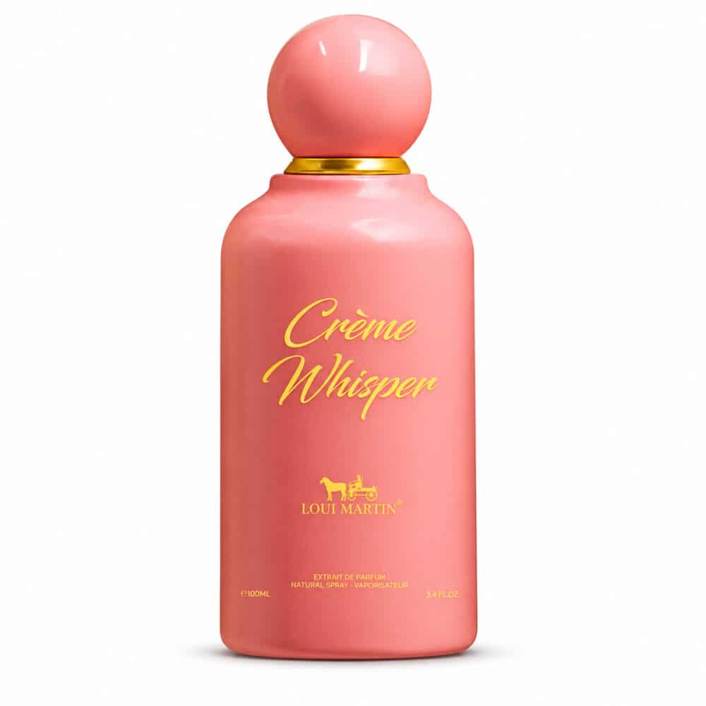 Flacon Crème Whisper Loui Martin 100 ml sur fond blanc
