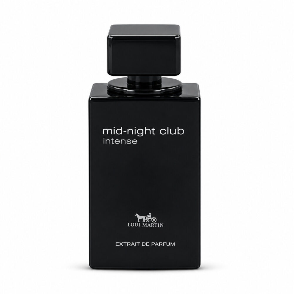 Flacon Mid-Night Club Intense Loui Martin 100 ml sur fond blanc