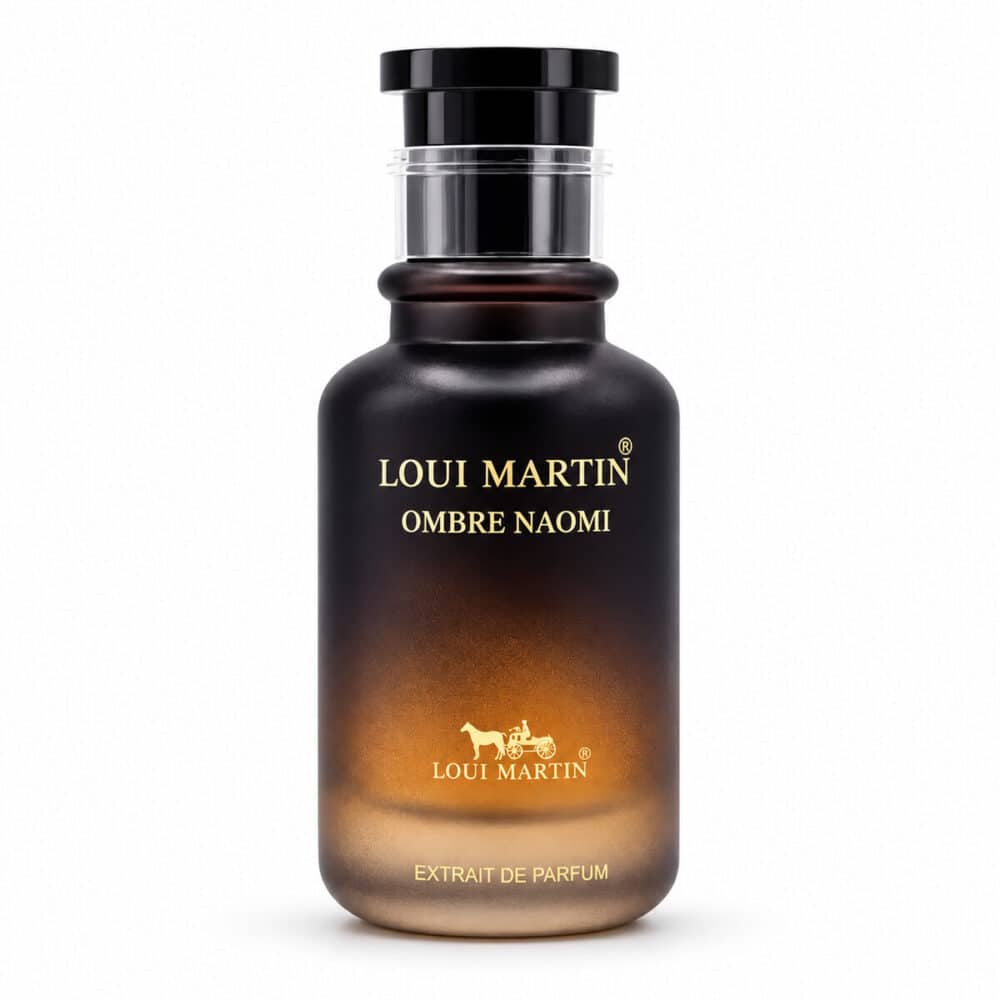 Flacon noir Ombre Naomi Loui Martin, extrait de parfum mixte 100 ml