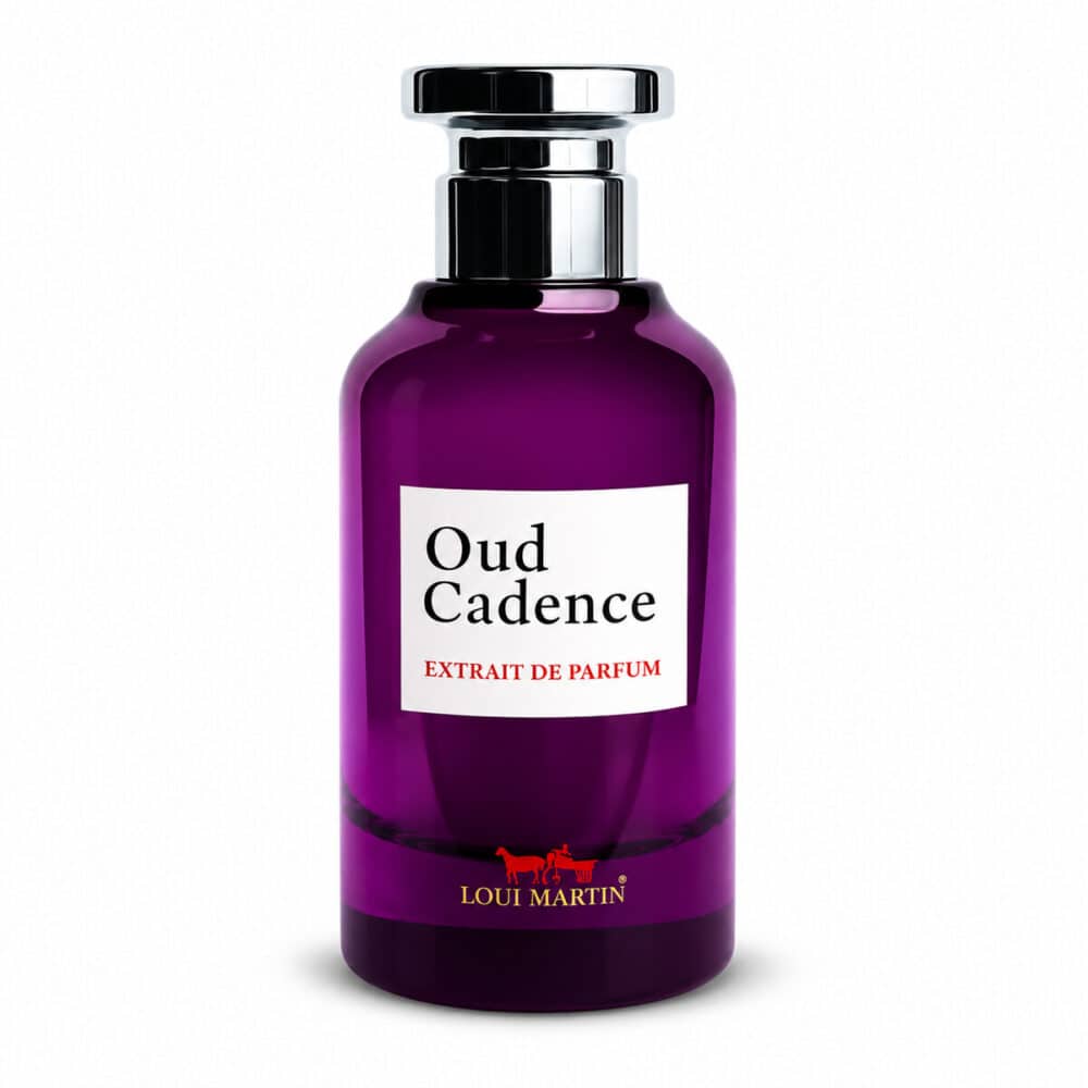 Flacon Oud Cadence Loui Martin 100 ml sur fond blanc